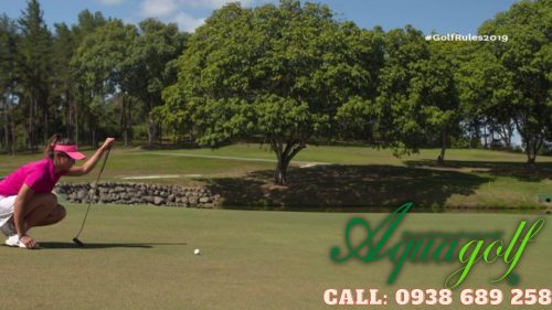 Di chuyển bóng trên green theo luật chơi golf