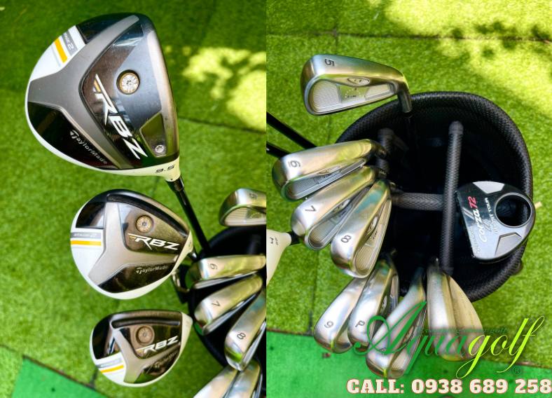 Bộ gậy đánh golf cũ Nam TaylorMade RAC Steel S