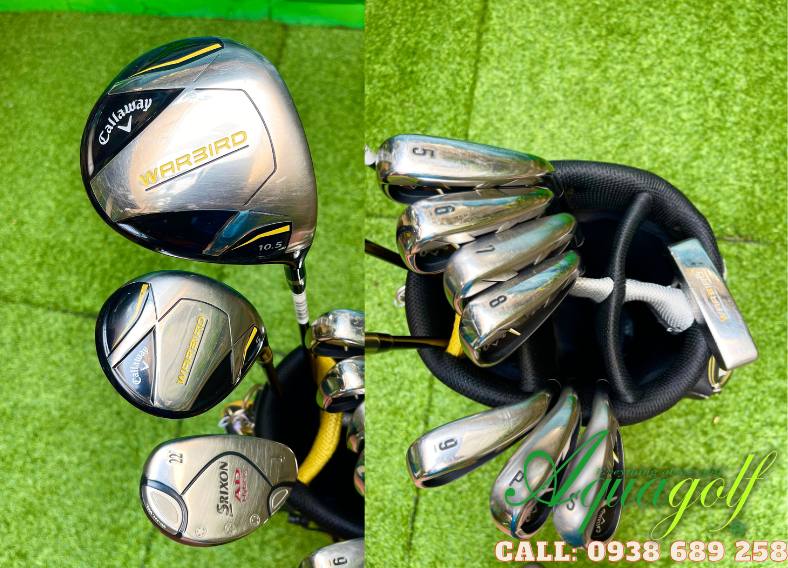 Bộ gậy đánh golf cũ Nam Callaway Warbird R