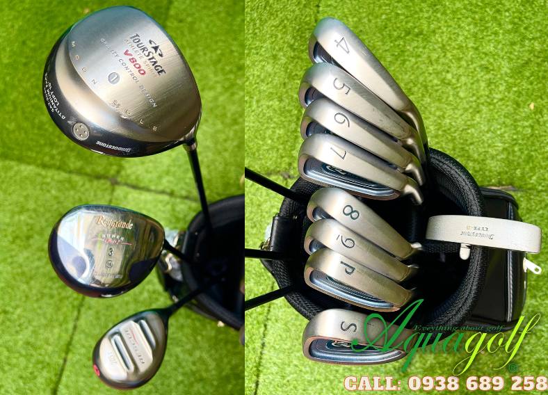 Bộ gậy đánh golf cũ Nam Bridgestone Rextar R