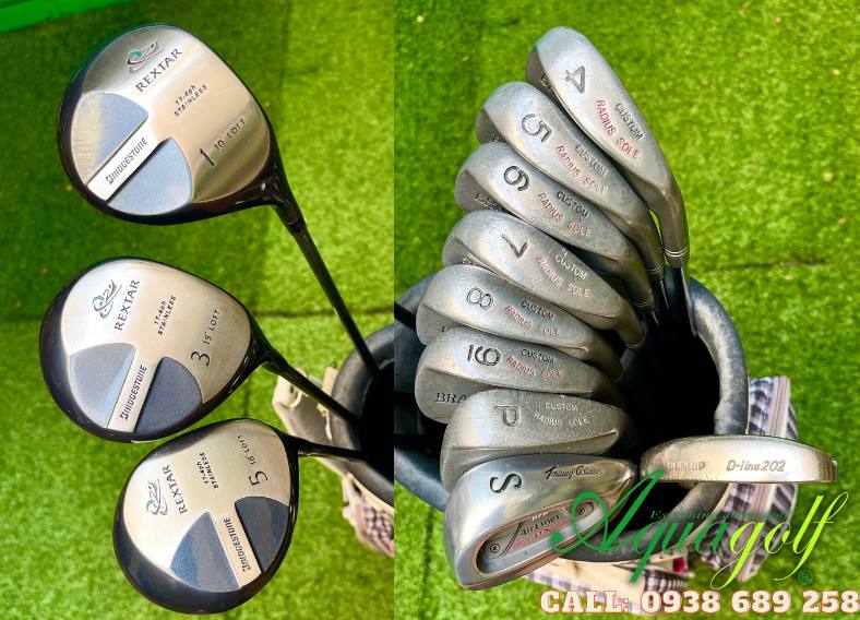 Fullset bộ gậy đánh golf cũ Nam Brainerd Custom R