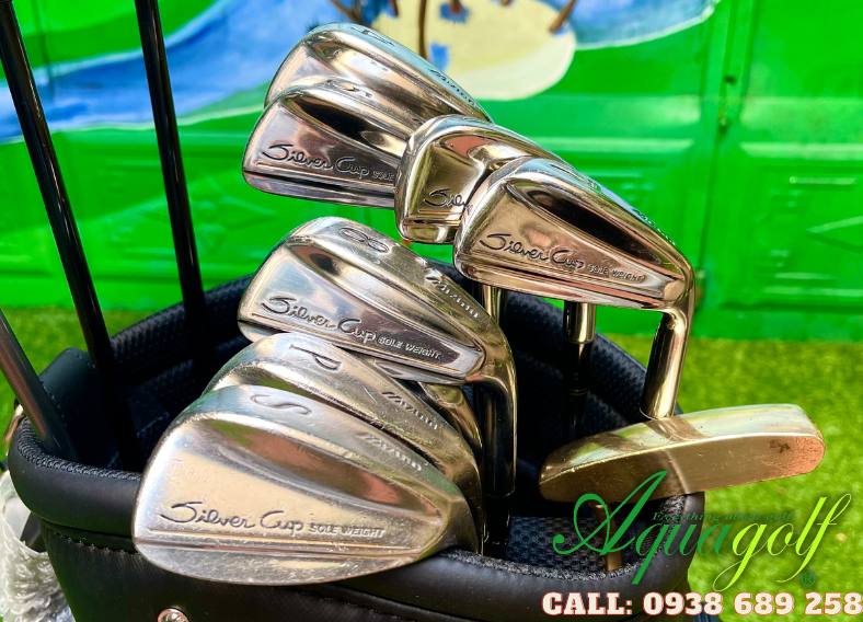 Fullset bộ gậy đánh golf cũ Nam Mizuno SilverCup Steel R